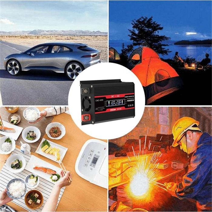 Инвертор  преобразователь напряжения 12/220вольт