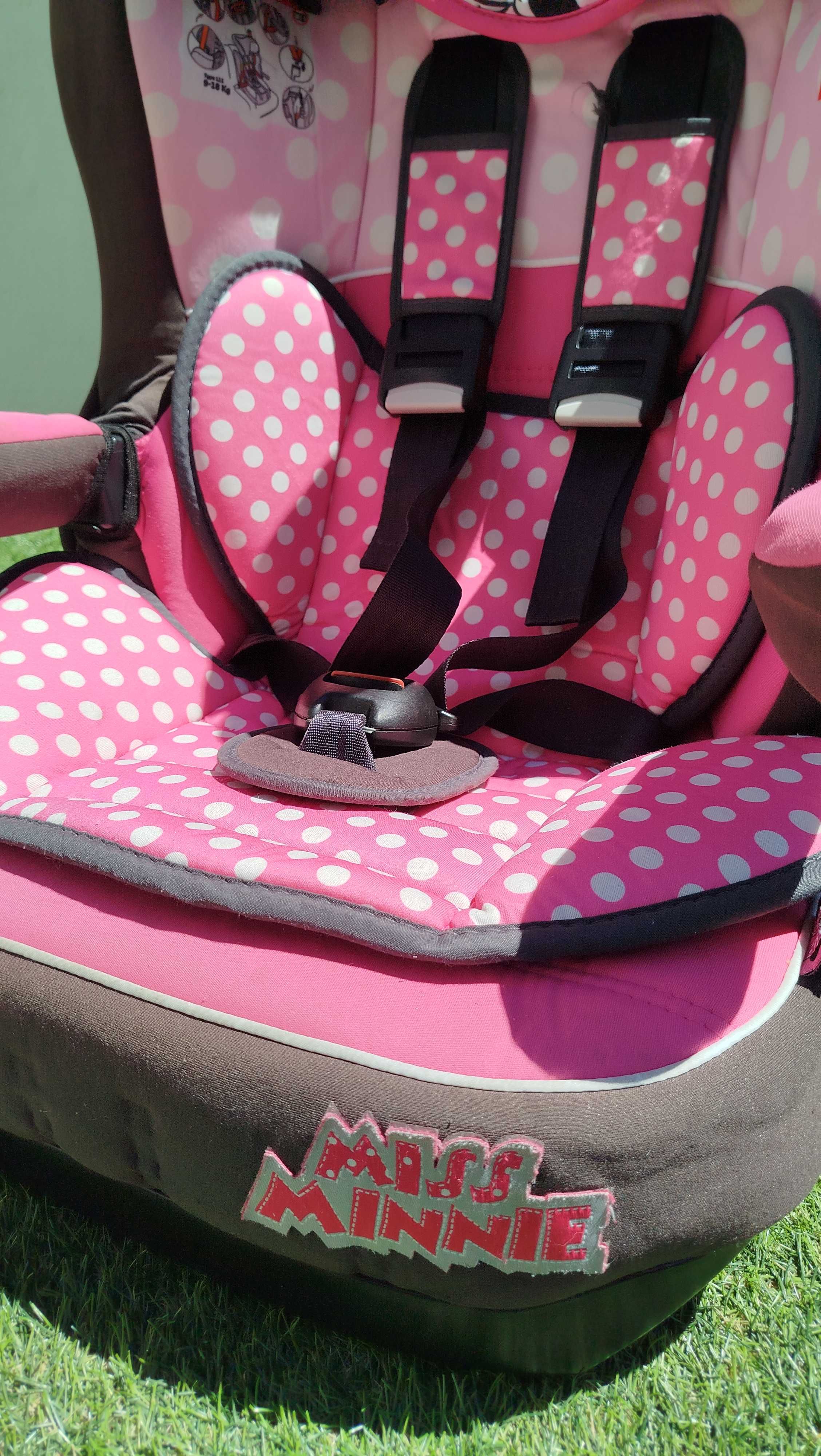 Cadeira Minnie infantil para auto, Grupo 1/2/3 (de 9 kg a 36 kg)
