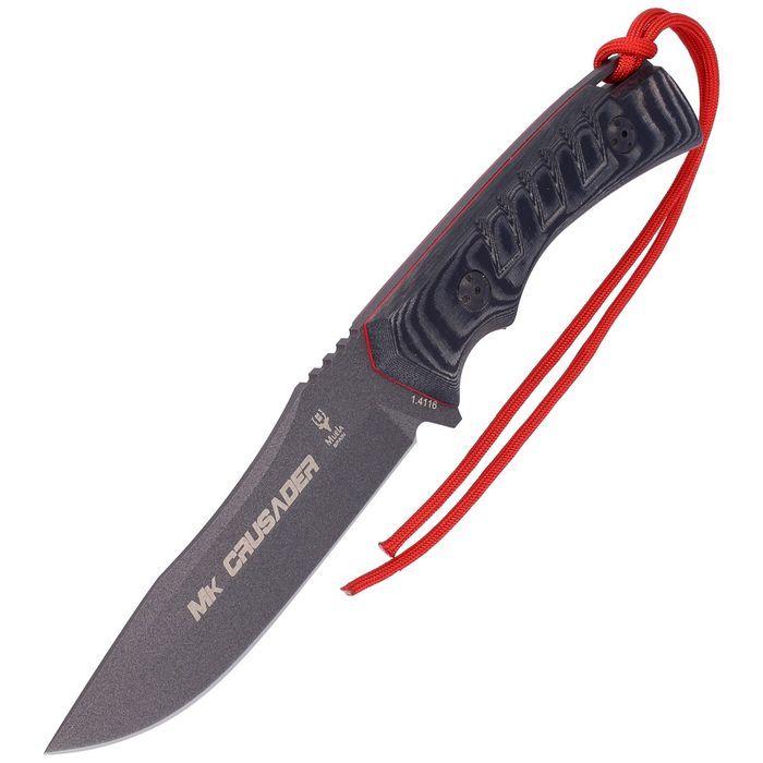 Nóż Muela Crusader Black Micarta, Black Blade 125mm (CRUSADER-13M.N)
