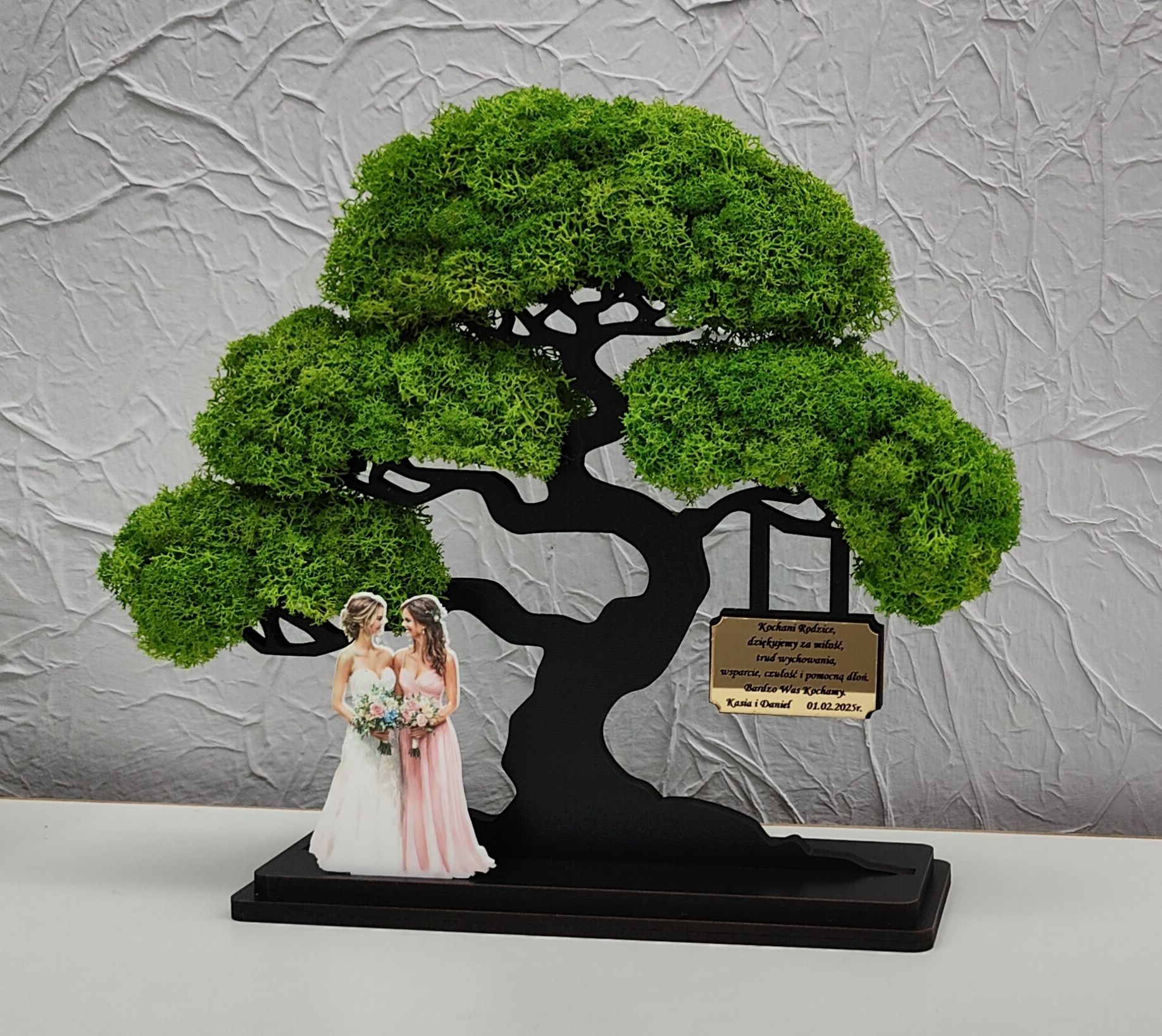 Drzewo bonsai mech 3D stojące ślub podziękowanie rodzicom 30 wzorów 27