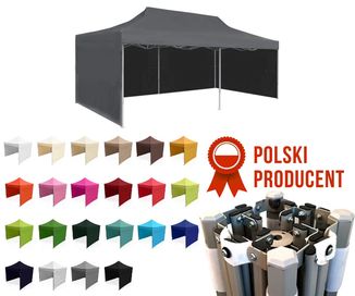 POLSKI Namiot ekspresowy handlowy 3x6 H35, 44kg, 22 kolory, producent