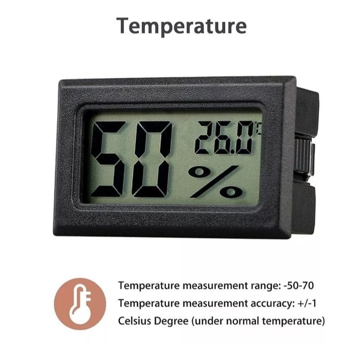 Цифровий термометр, гігрометр, вологомір