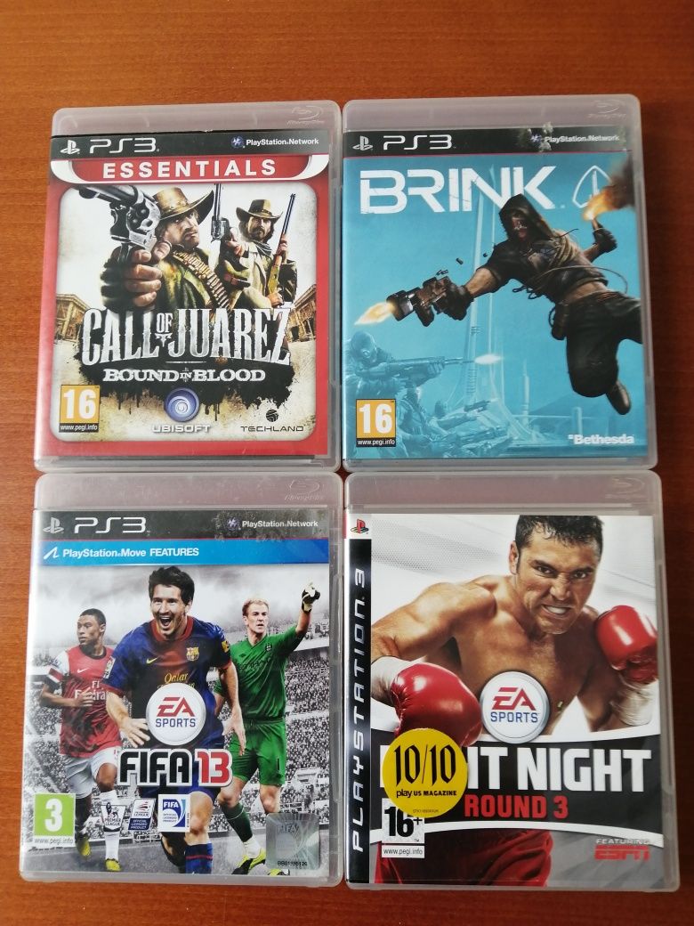 4 gy ps3 fight night, call of Juarez, fifa, brink