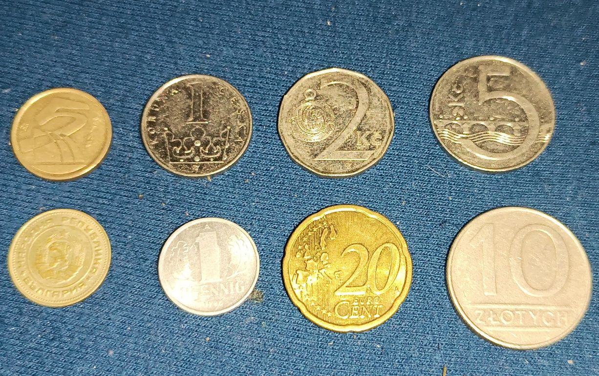 Zestaw monet 3 Polska i zagranica