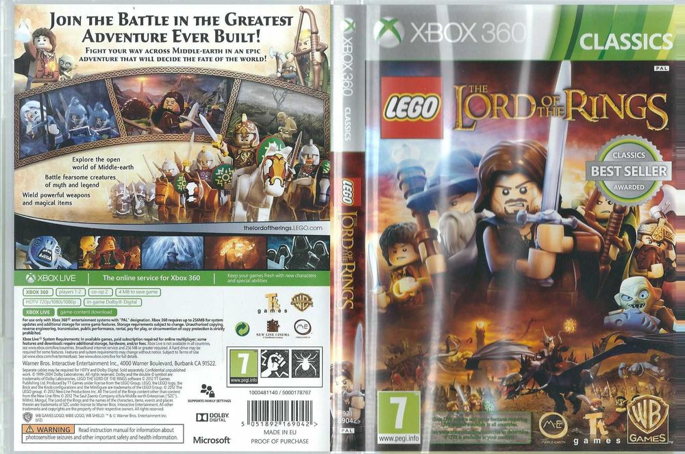 Xbox360 The Lord Of The Rings