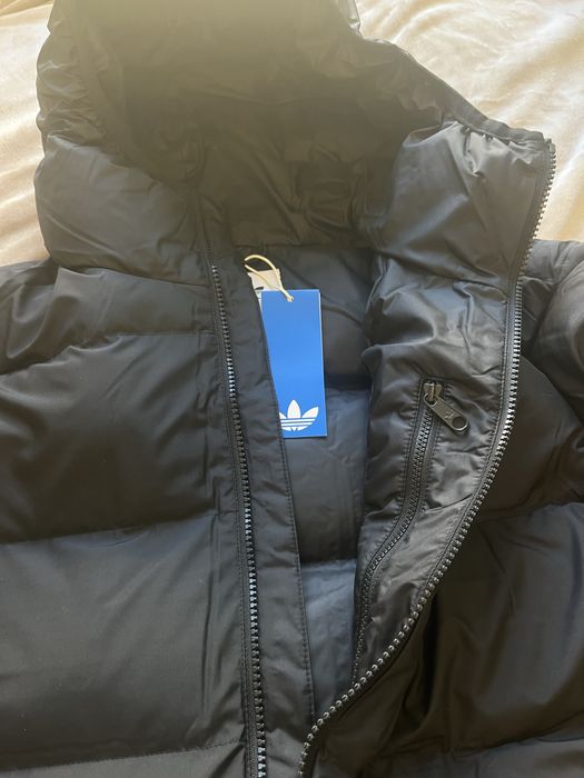 Чорний Пуховик Адідас, Adidas Tonal Puffer down М, L,