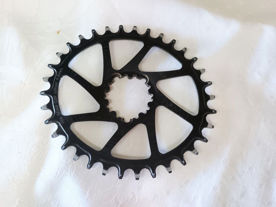Zębatka Garbaruk 34T Oval DM Sram GXP Offset 4,6mm blat tarcza