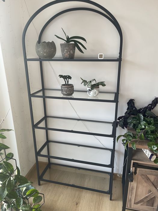 Regał szklane półki