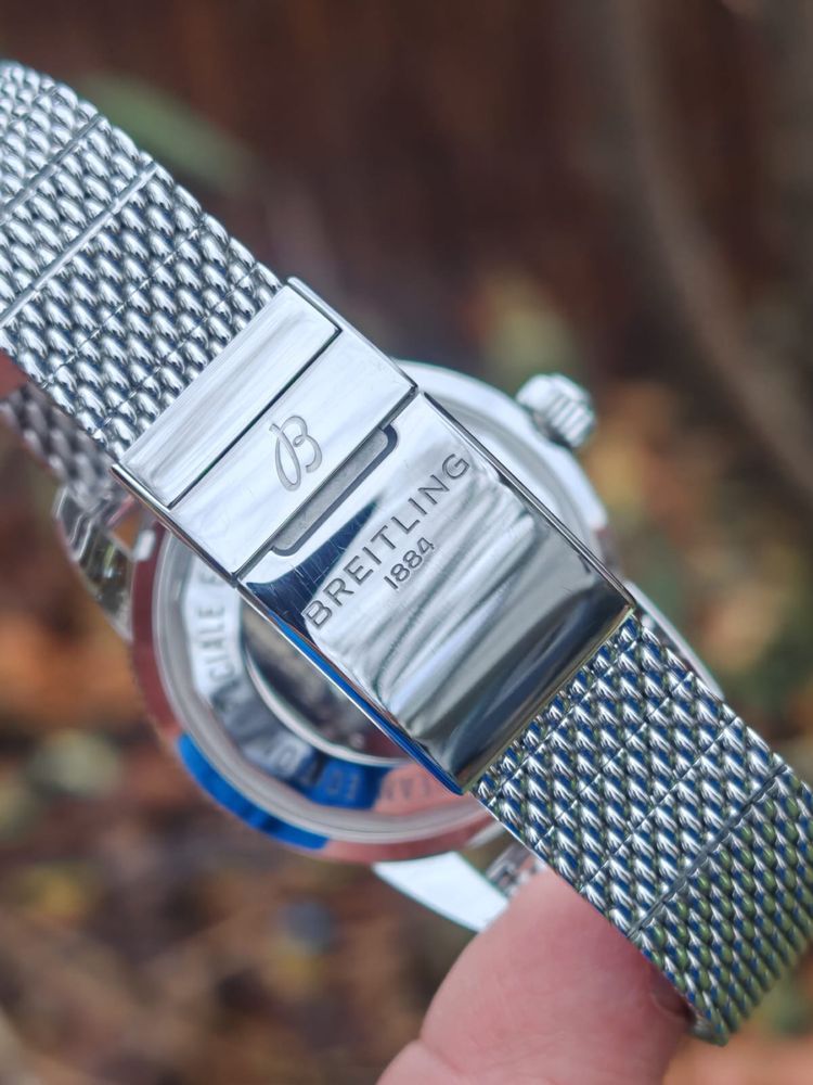 Breitling SuperOcean Heritage B20 44mm mesh gwarancja