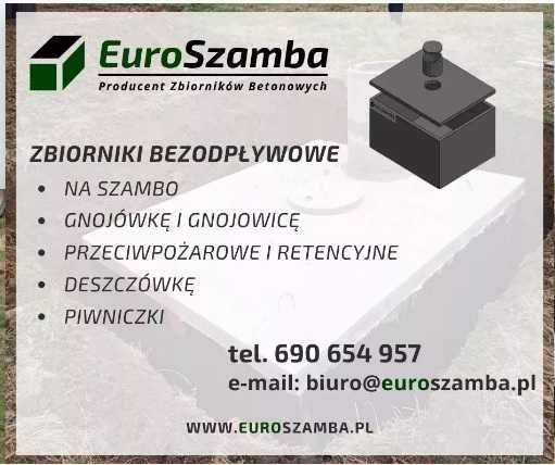 szamba betonowe kanały samochodowe, gnojowice