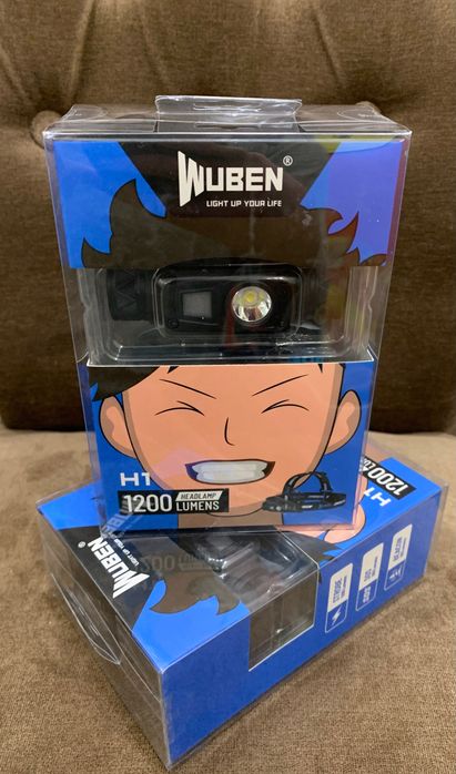 Wuben H1 V2.0 акм в комплекті налобний фонарик ліхтар