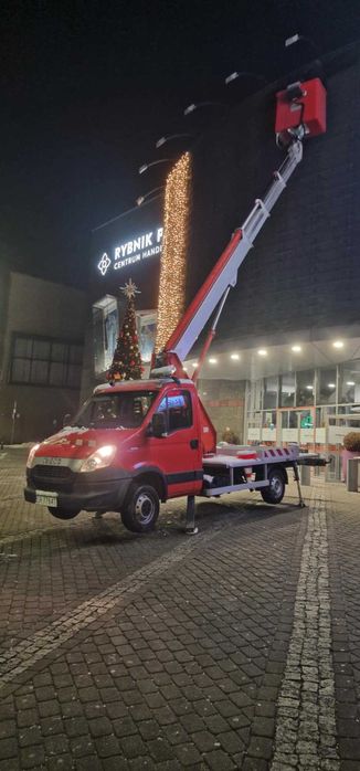 Usługi podnośnikiem koszowym - zwyżka 20m