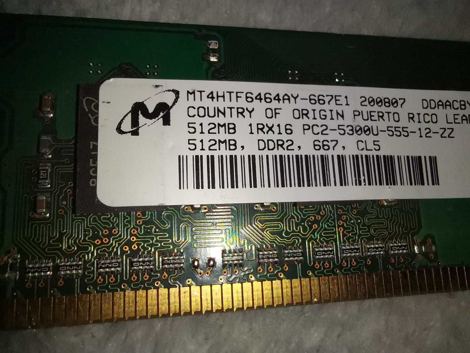 Memórias DDR 512 MB