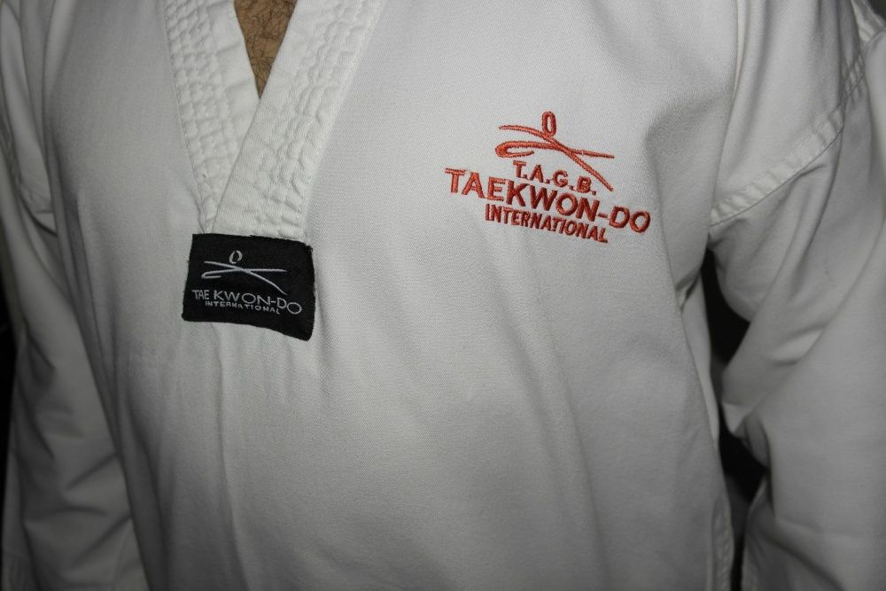 Tae Kwon DO кимоно куртка+штаны борьба Тей Квон-до комплект