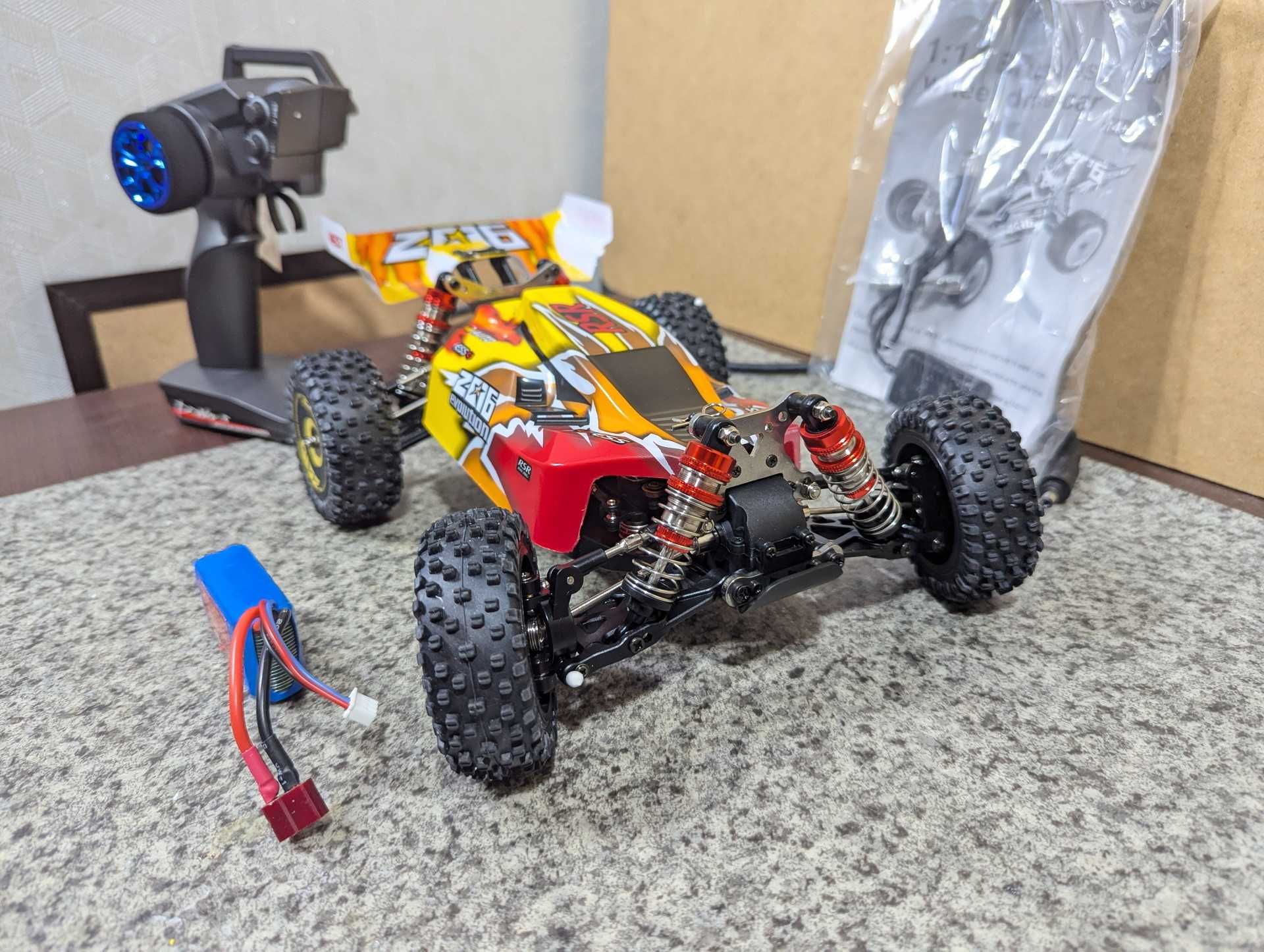 RC Машинка WLtoys 144010 4x4 75 км/ч безколекторна Brushless Нова
