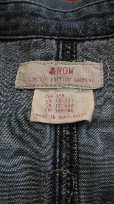 Vestido em ganga da marca & Now. Novo.