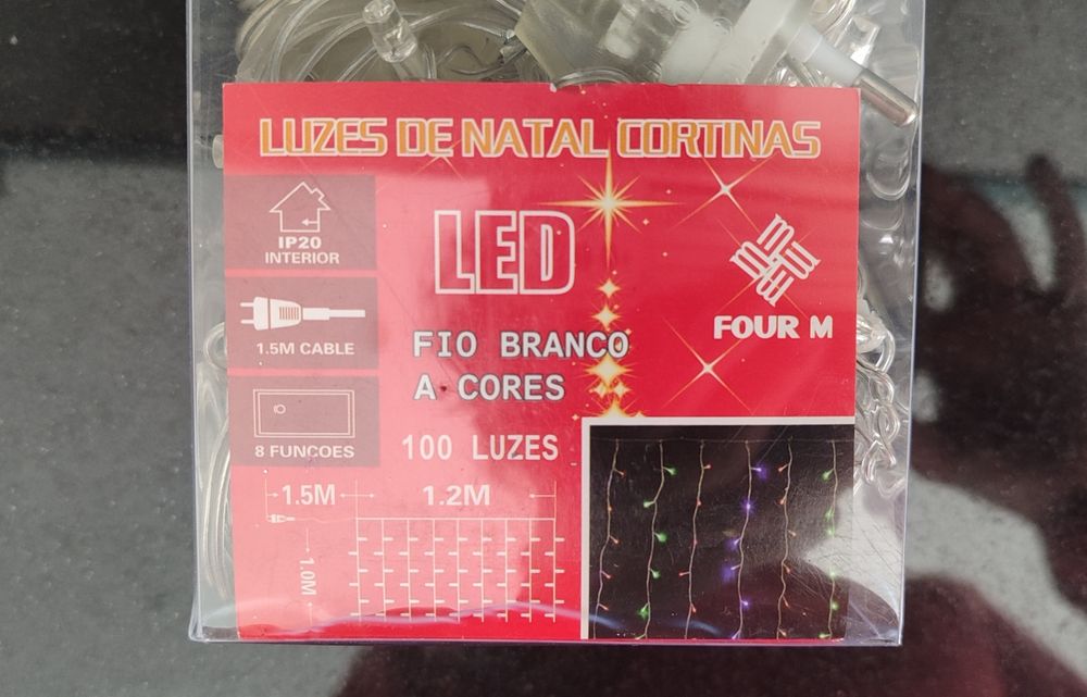 Luzes de Natal para janela