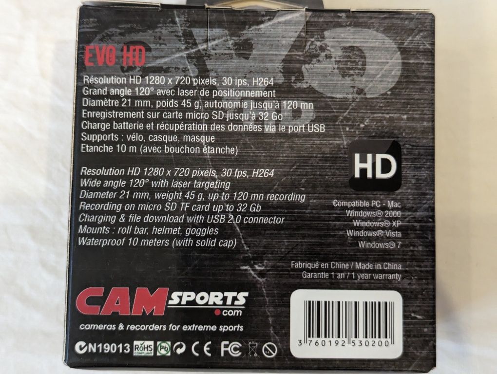 Екшн камера CAM Sports EVO HD
