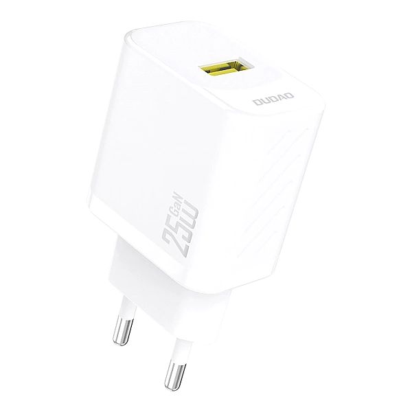 Ładowarka Dudao A27S 25W GaN USB-A - biała