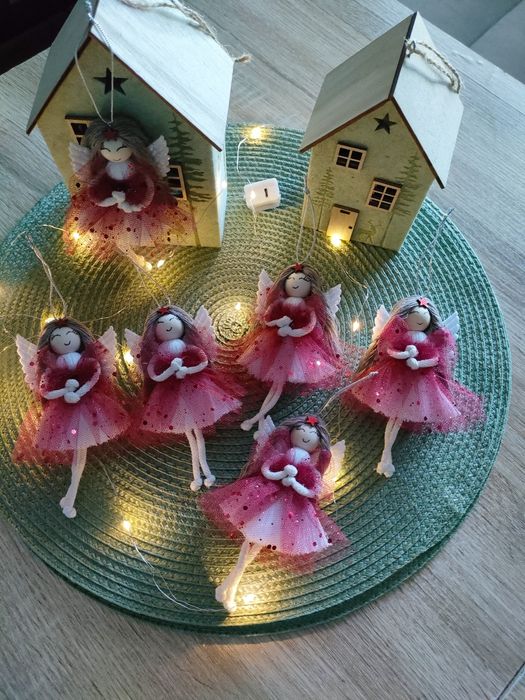 Aniołki na choinkę box świąteczny