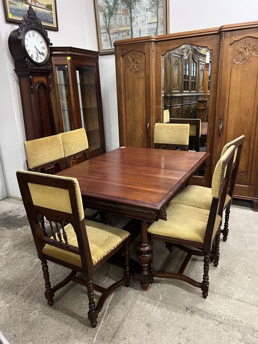 Stół Eklektyczny z 6 krzesłami/komplet/Raty