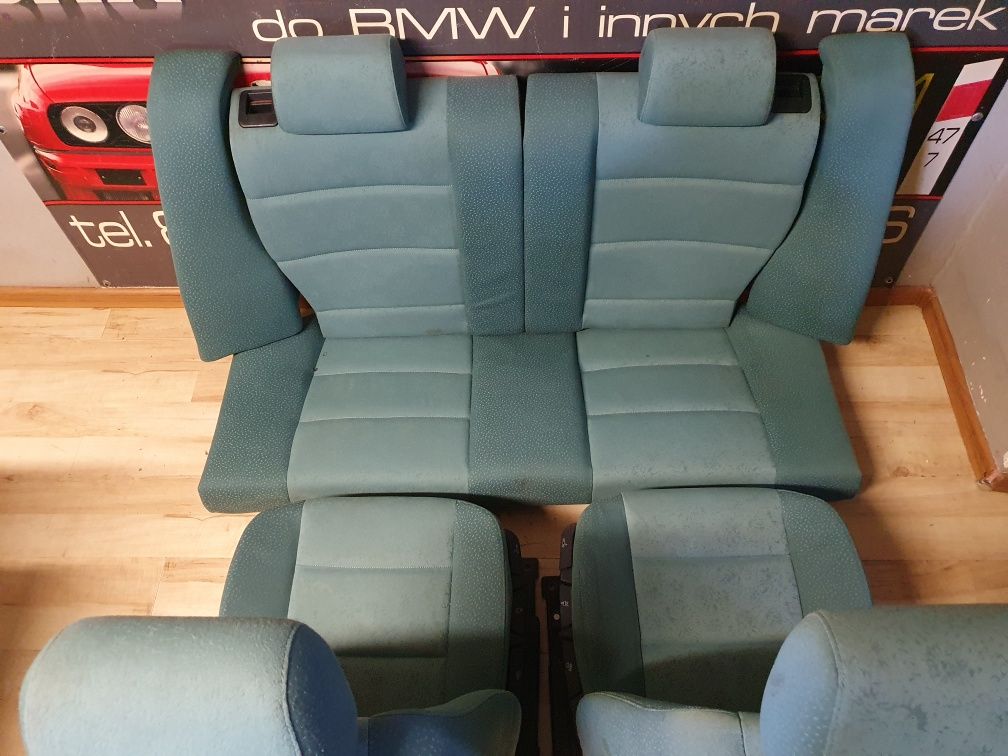 BMW E36 Compact Fotele Kanapa Zielone Polift Tkanina Ammonit/Tuerkis