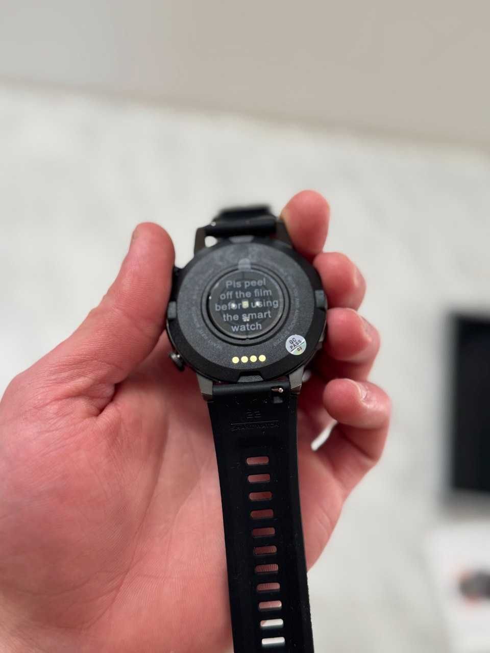 NOWY Smartwatch męski Zegarek z paskiem  rozmowy PL menu IP67 + gratis