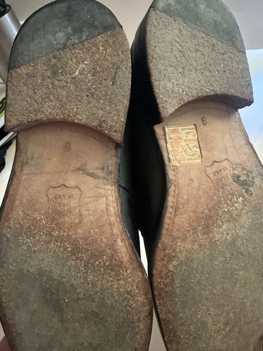 Sapatos pretos de fivela / bom estado