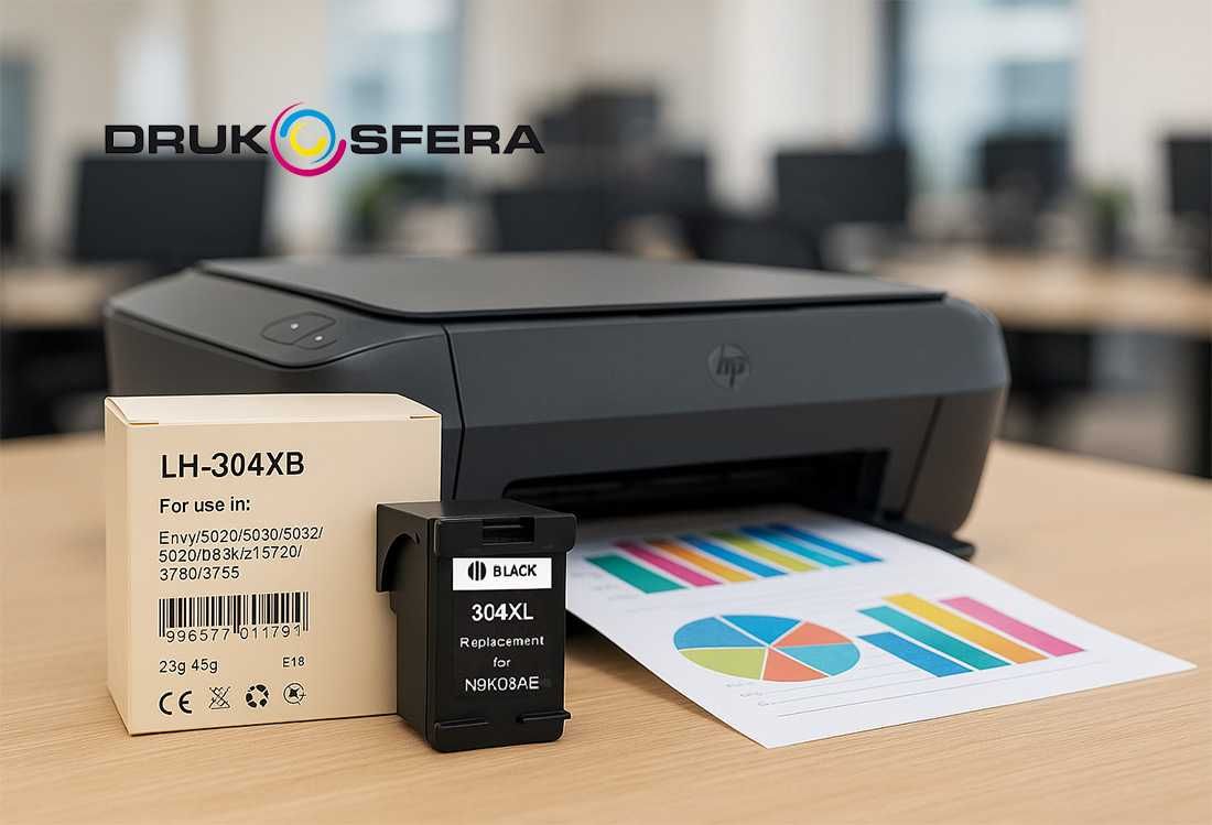 Tusz do HP 304 XL BK DeskJet 2620, 2630, 3720, 3730, N9K08AE
