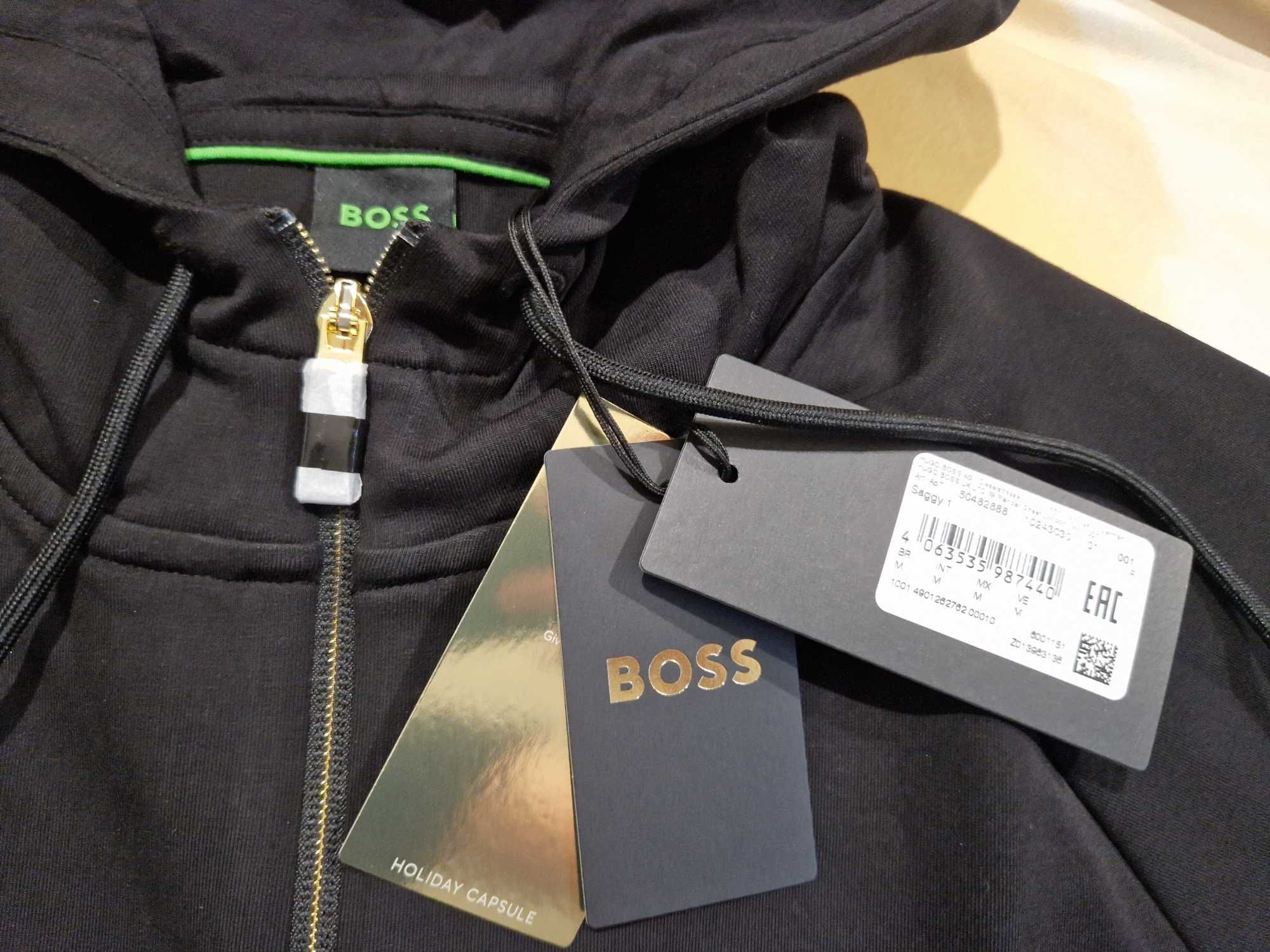 HUGO BOSS SAGGY Bluza Rozpinana z Kapturem Męska M Oryginalna