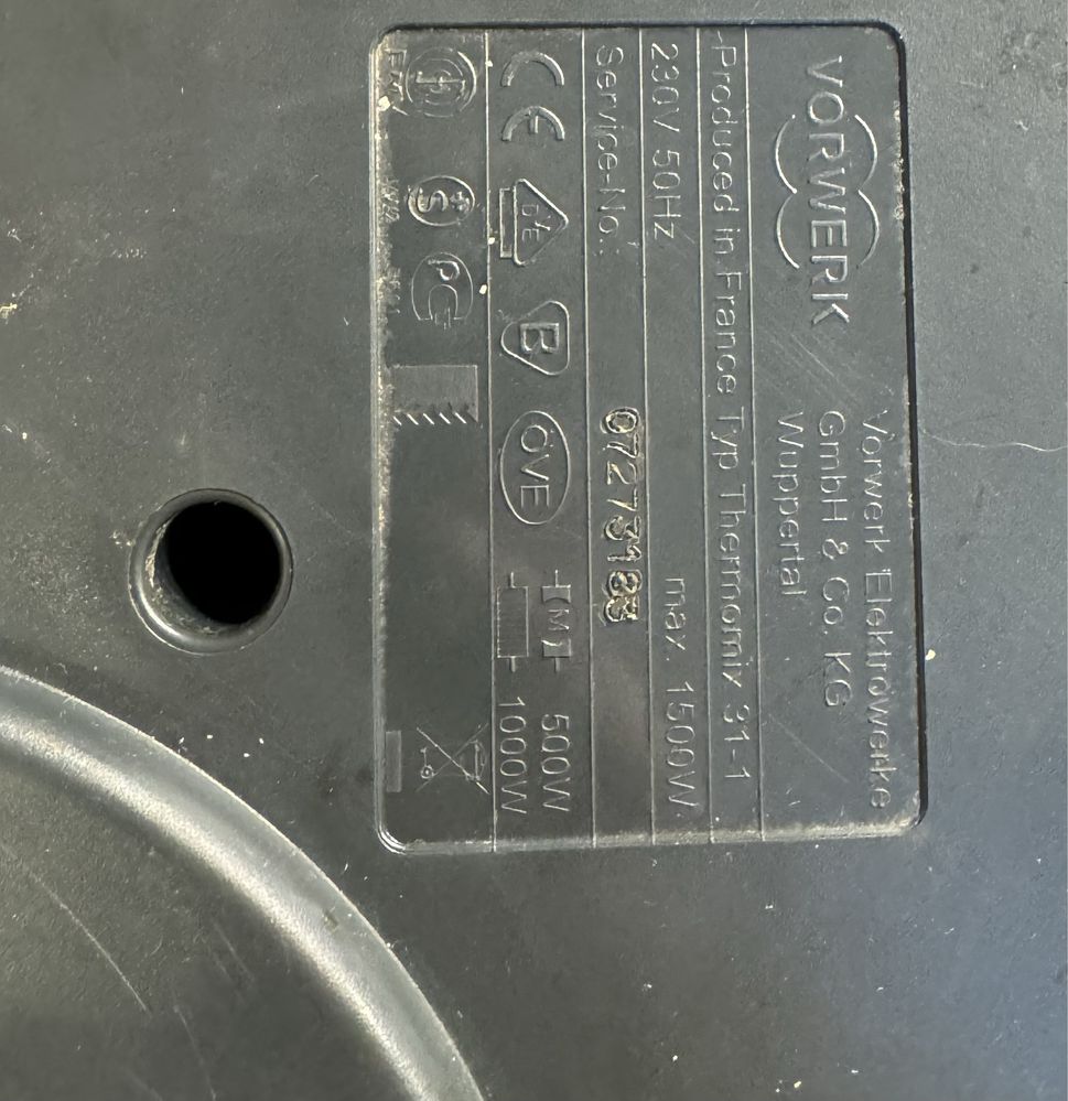 Termomix Vorwerk TM31-1