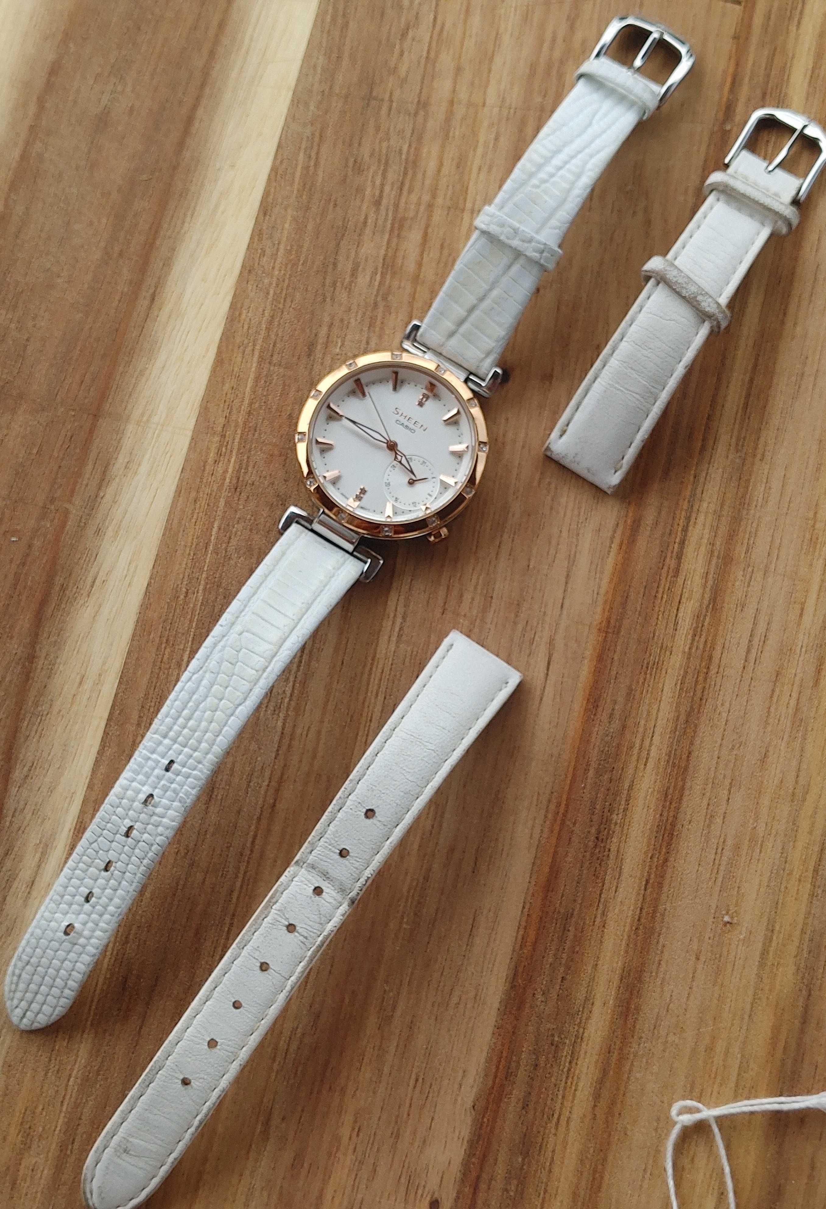 Casio SHE-4051PGL Swarovski zegarek jak nowy