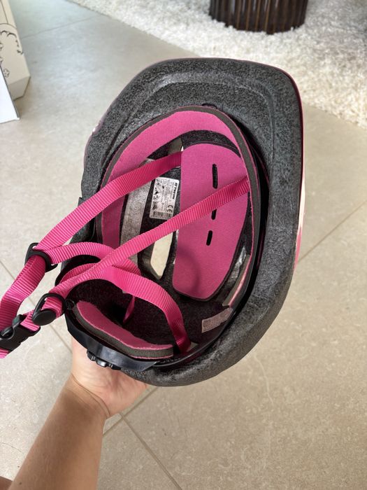 Kask btwin 53-56cm dziecięcy, dziewczynka