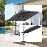 PARASOL ogrodowy tarasowy szary 300cm DUŻY wybór OUTLET