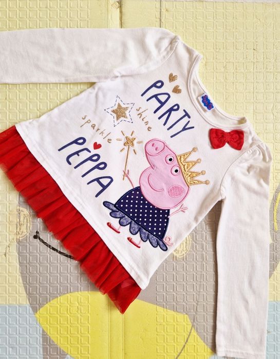 Реглан M&Co Peppa Свинка Реппа дівчинка 3-4 р кофта кофтинка світшот