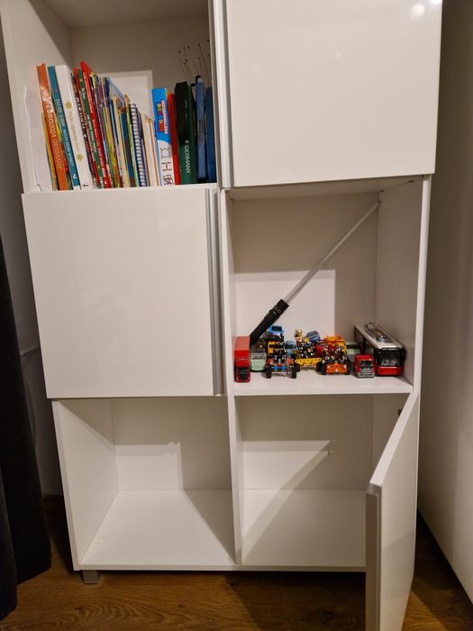 Regał domek biały połysk Bodzio