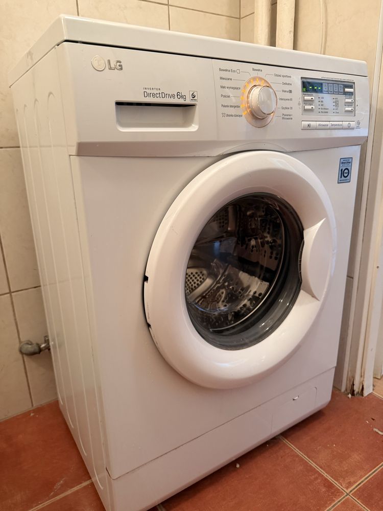 Pralka LG Inwerter 6kg bardzo cicha 56/74dBA 1200 obrotów A+++