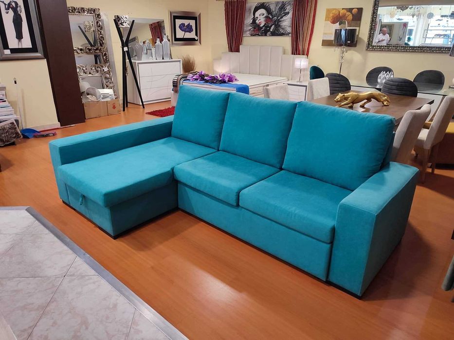 Sofa Cama + Bau Elevatório NOVO - FABRICA