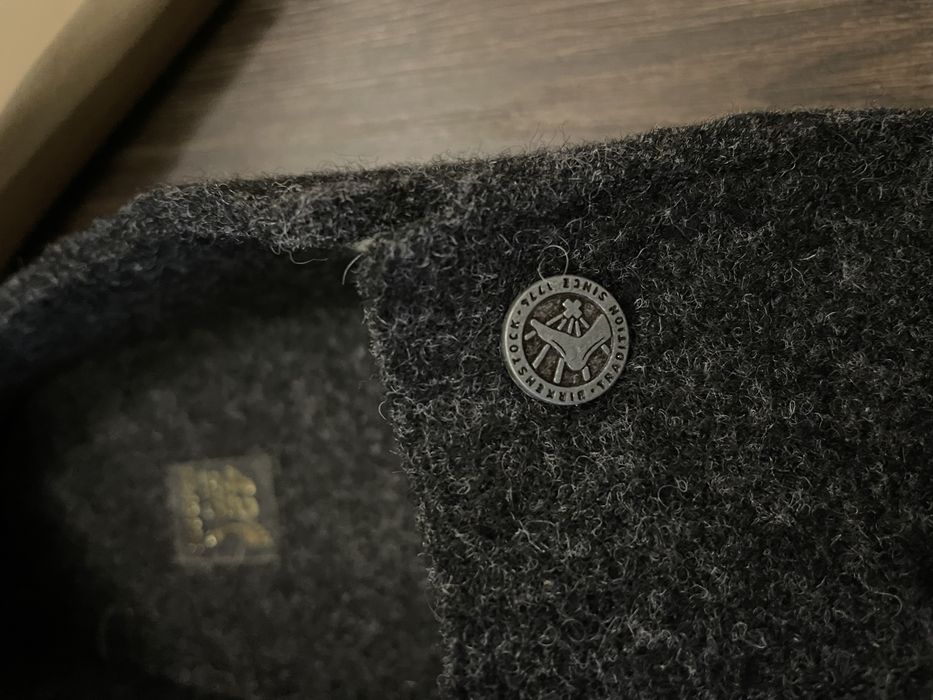 Birkenstock 1776 Zermatt мужские шерстяные тапочки, оригинал. Новые