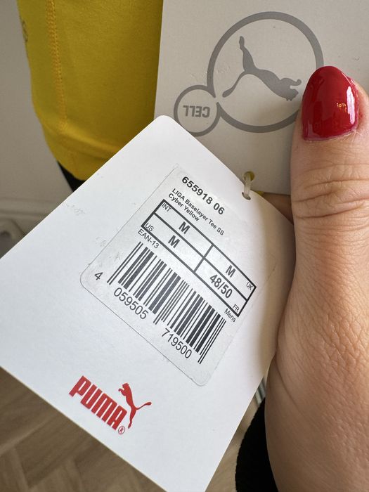 T-shirt Puma żółty