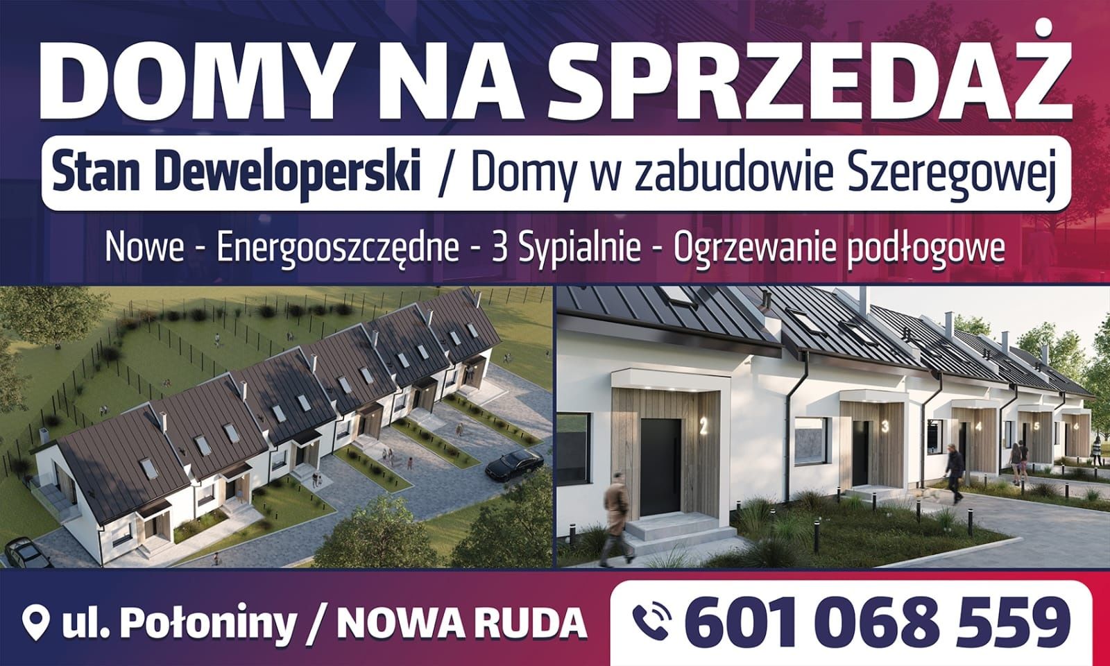 Nowe domy w Nowej Rudzie Slupiec