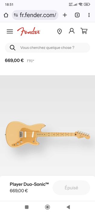 Новий Fender Offset Player Duo-Sonic, Desert Sand, Мексіка ($600)