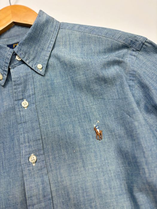 Рубашка Polo Ralph Lauren Custom Fit Denim Shirt оригинал size M