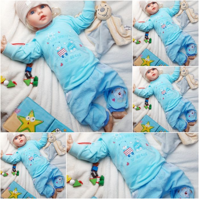 Mega paka roz 68 13 sztuk zestaw komplet chłopiec wyprawka bluza dres