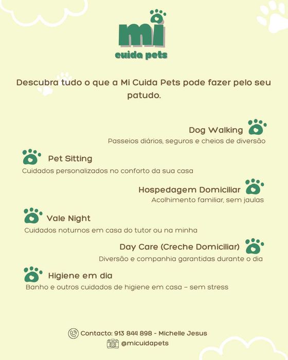 Cuido do seu patudo – Mi Cuida Pets / Coimbra