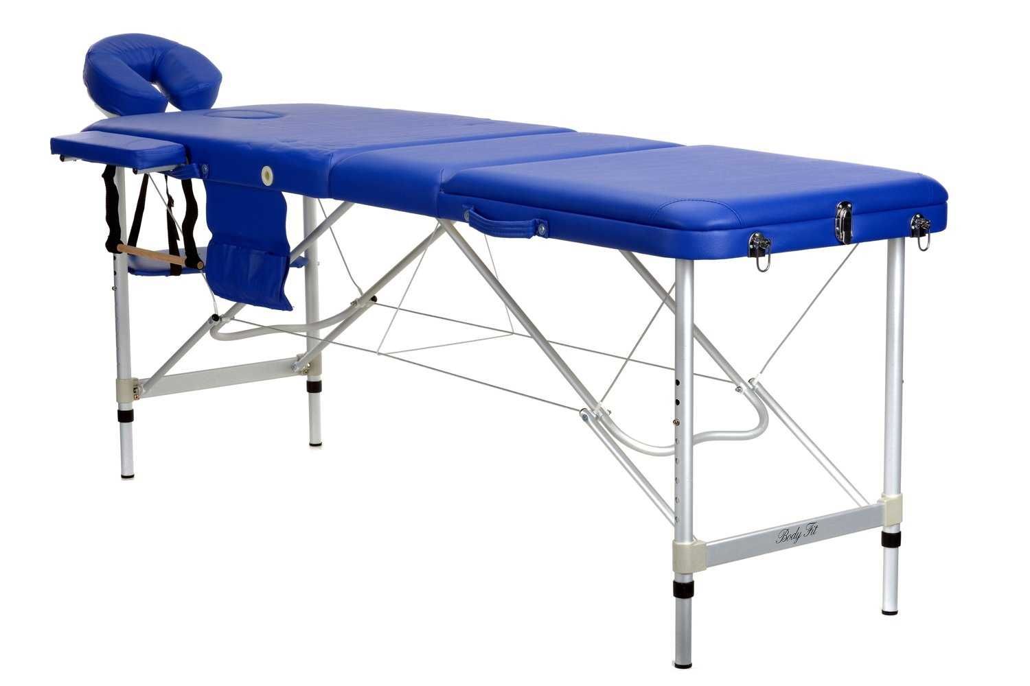 Stół, łóżko do masażu 3-segmentowe aluminiowe XXL