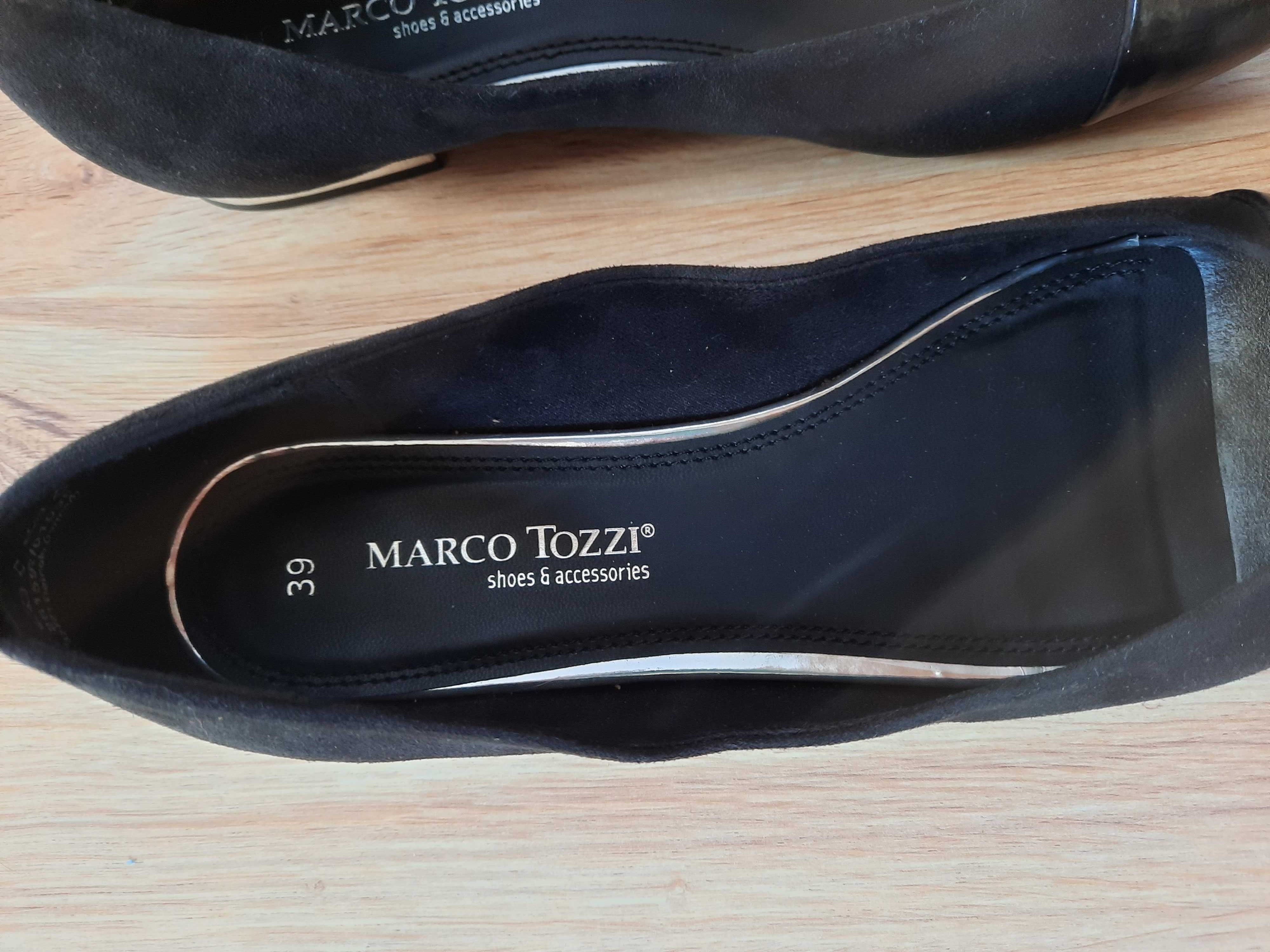 Czółenka, balerinki bez palców Marco Tozzi rozm.39, dł.wkł.25cm