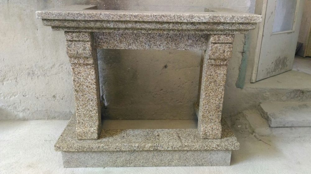 Fogão de sala lareira granito