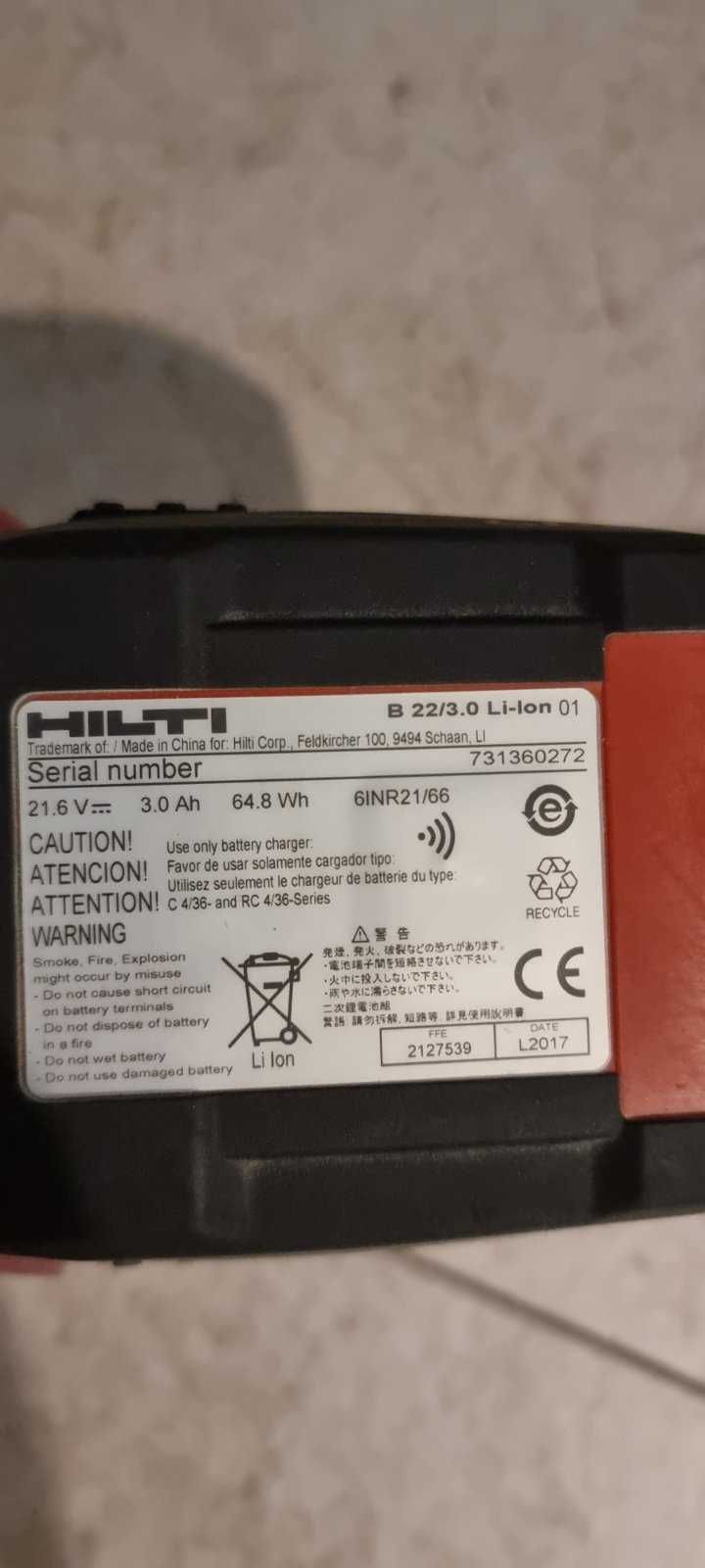 Piła szablasta HILTI WSR 22-A