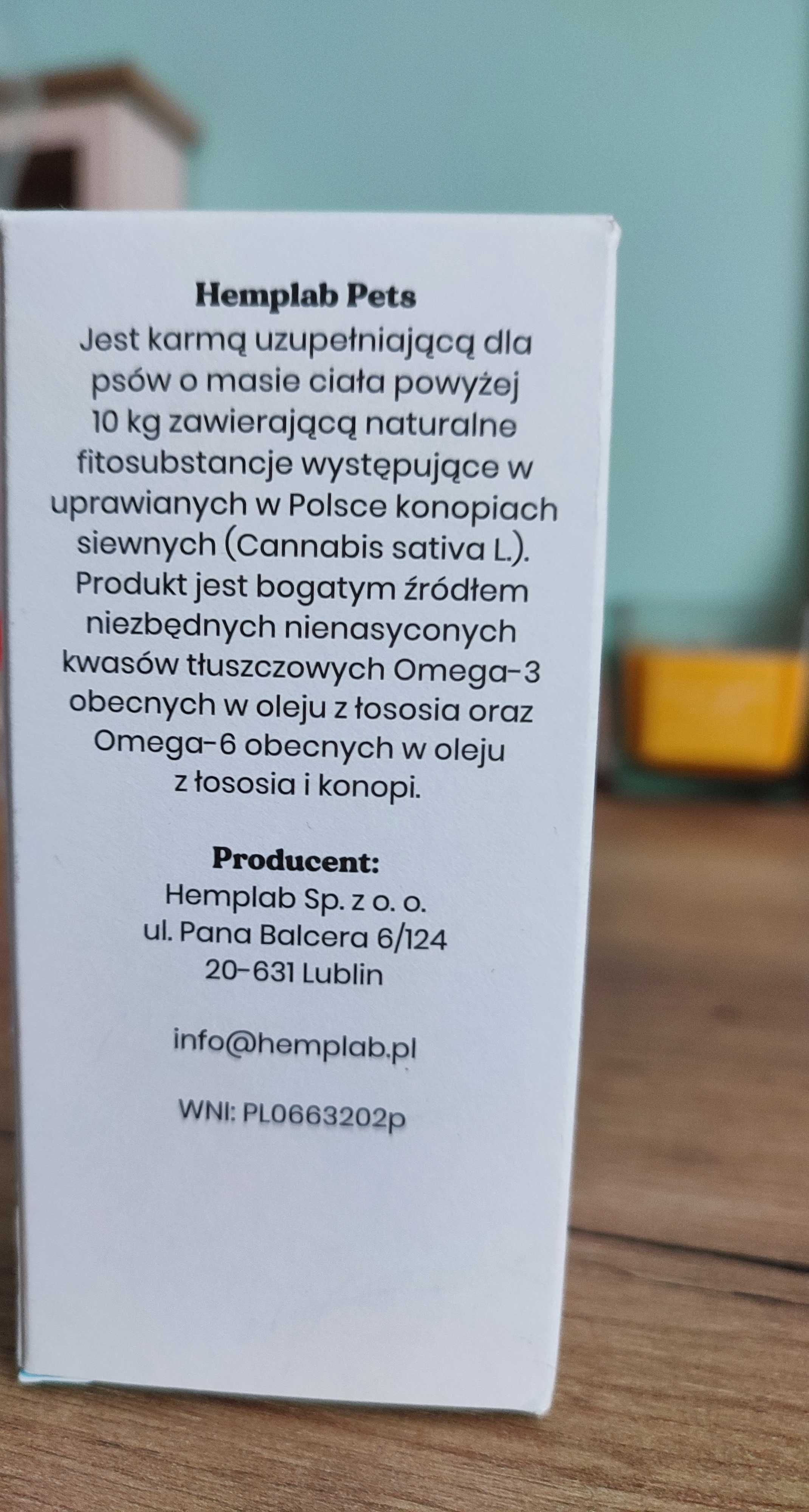 Olej konopny dla psów powyżej 10 kg